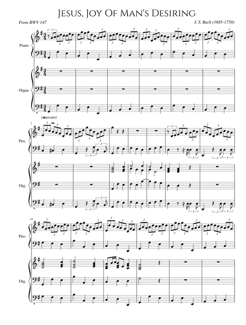 Jesus, Joy of Man's Desiring (Jesus bleibet meine Freude - from BWV 147)