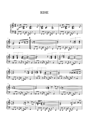 Rise – Herb Alpert Rise Sheet Music and Tab with Chords for Piano ...