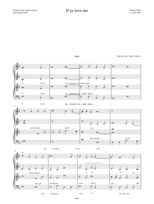 If ye love me – Thomas Tallis 8690dcd6c3bea3800529431a4afdc078c4b140b7