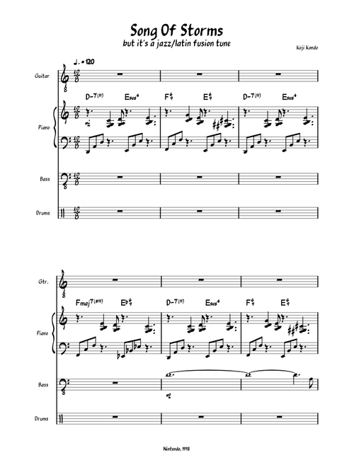 Song of Storms – Koji Kondo Jazz/Latin Fusion Version