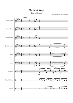 Made a way - Travis Greene Sheet Music with Chords for Piano ...