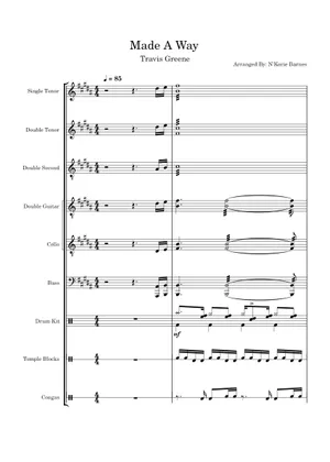 Made Way Made a way - Travis Greene Sheet Music with Chords for Piano ...