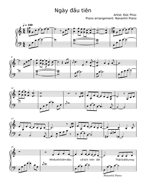 Ngày đầu tiên - Đức Phúc