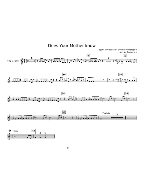 Does Your Mother Know - ABBA