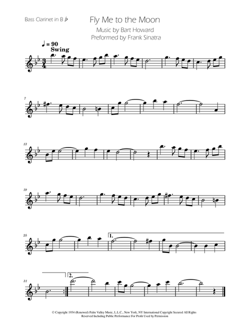 Fly Me To The Moon (In Other Words) (Arr. Ygor Nunes) - Tony Bennett (Clarinet Solo)