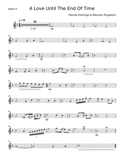 A Love Until The End Of Time - Placido Domingo