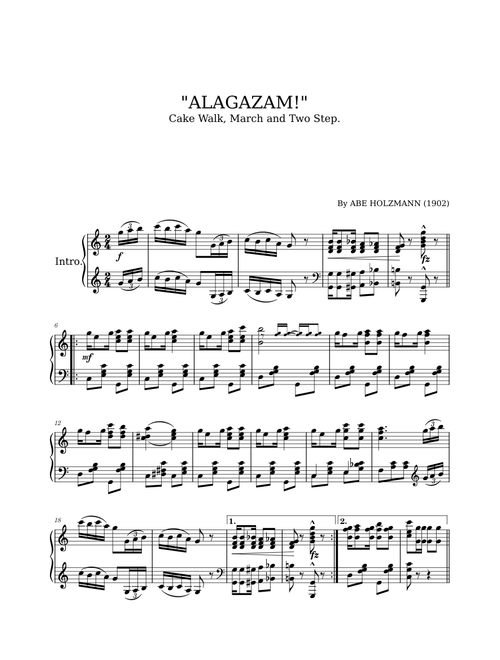 Alagazam by Abe Holzmann (1902)
