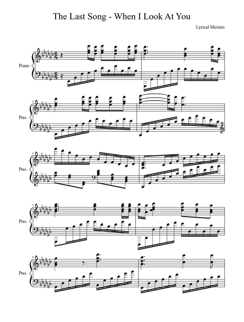 The last song - when i look at you classic