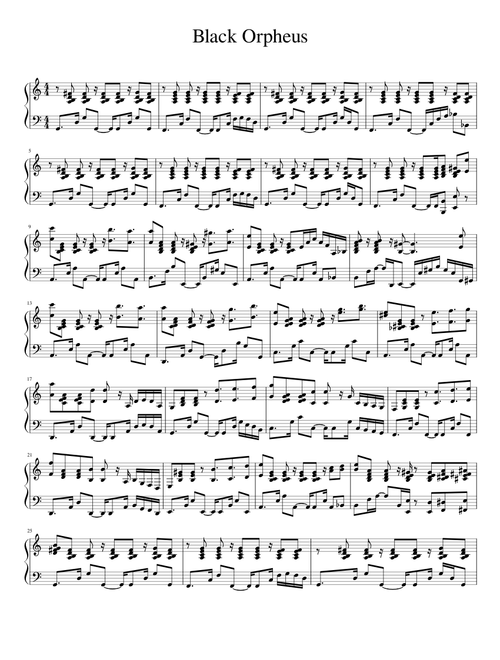 Black Orpheus - Samba Style Arrangement