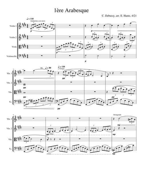 2 Arabesques – Claude Debussy, no. 1