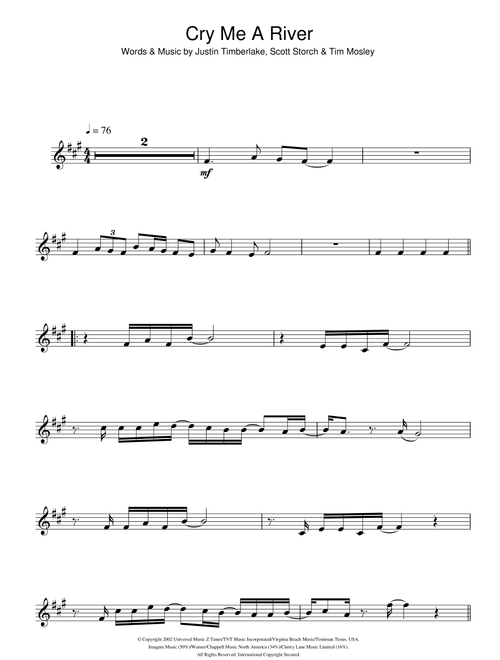 Cry Me A River - Justin Timberlake (Alto Sax Solo)