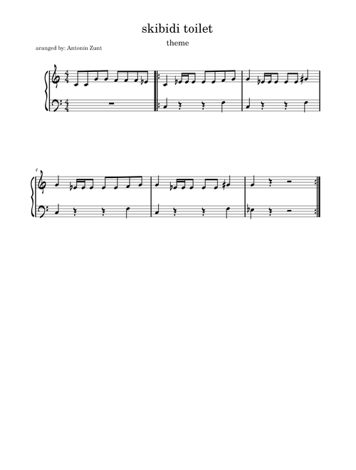 Skibidi toilet (song)