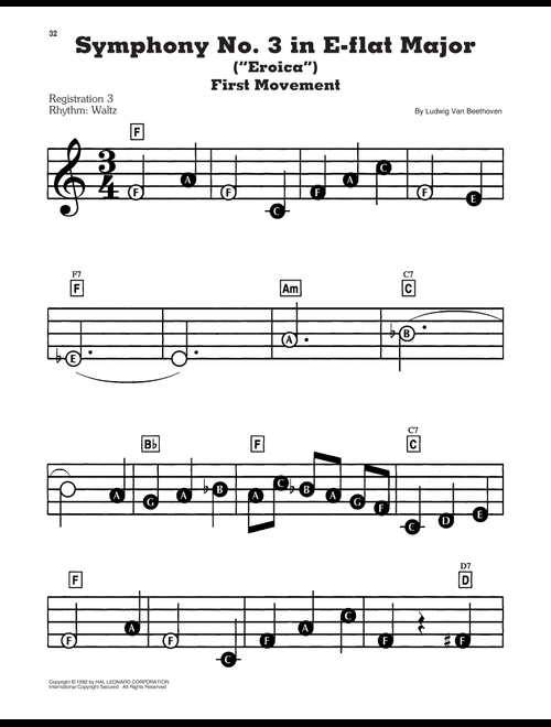 Symphony No. 3 In E-Flat Major, Op. 55 - Ludwig Van Beethoven (E-Z Play Today)