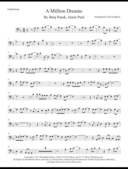 A Million Dreams (Arr. Kevin Busse) - Pink (Euphonium Solo)