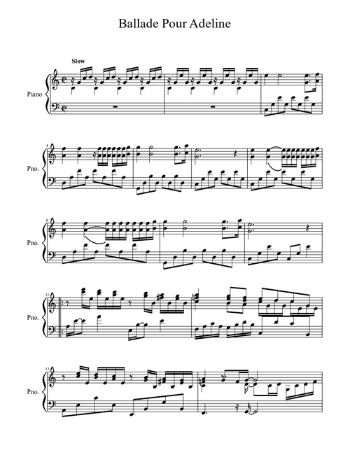 Ballade Pour Adeline
