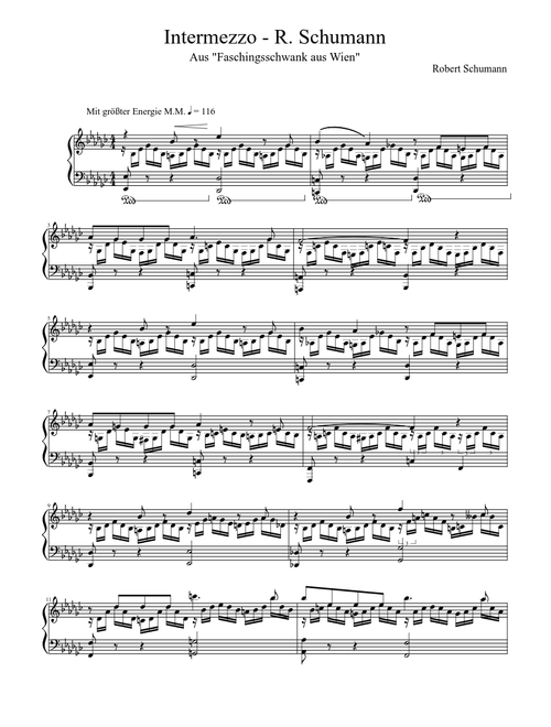 Intermezzo (Robert Schumann) op.26 no.4