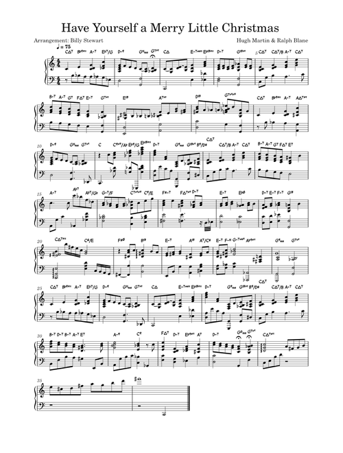 Have yourself a merry little Christmas – Reharmonized - Hugh Martin