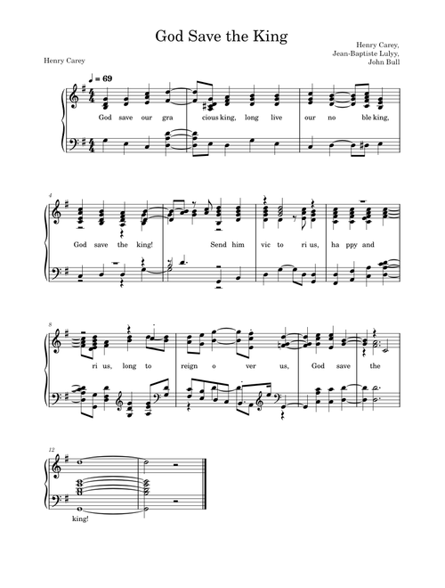 God Save the Queen – Misc Traditional God Save the Queen