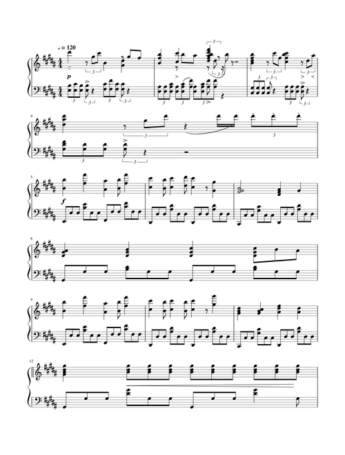 Hatsune Miku 『Self-Inflicted Achromatic (自傷無色)』 piano cover