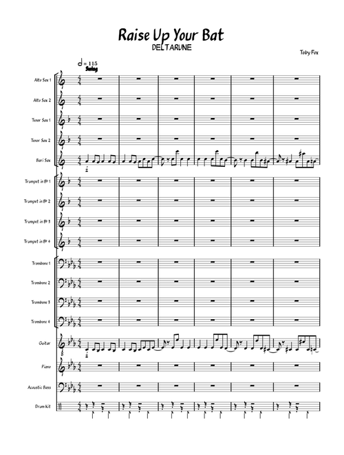 Raise Up Your Bat (Big Band Arrangement)