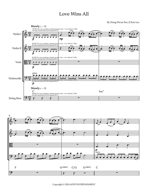 Love Wins All (Arr. Sherry Lewis) - Iu (String Ensemble)