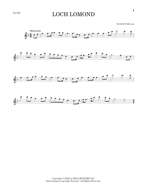 Loch Lomond - Scottish Folksong (Flute Solo)