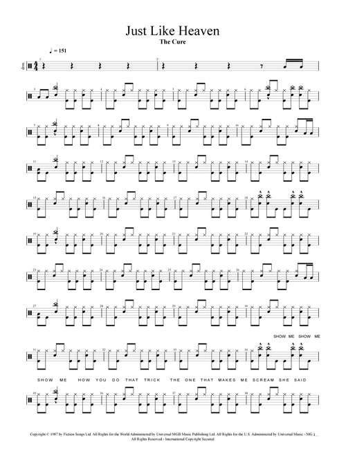 Just Like Heaven (Arr. Cyril Mayer) - The Cure (Drums)