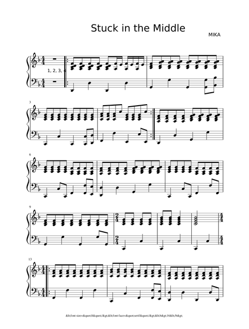 Stuck In The Middle - MIKA