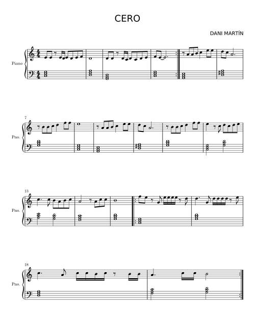 CERO – DANI MARTÍN