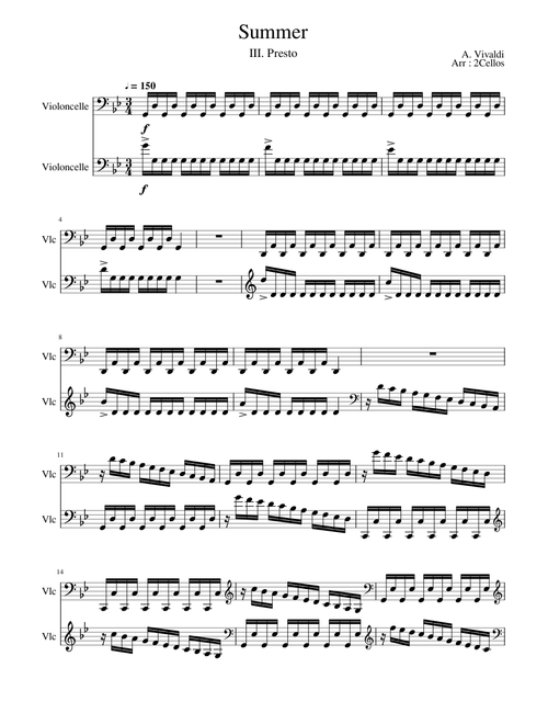 Vivaldi Storm - 2Cellos