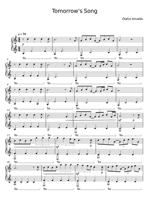 Tomorrow's Song - Ólafur Arnalds