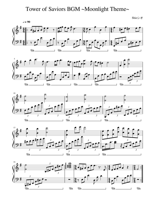Tower of Saviors BGM ~Night Theme~【Piano Arrangement】