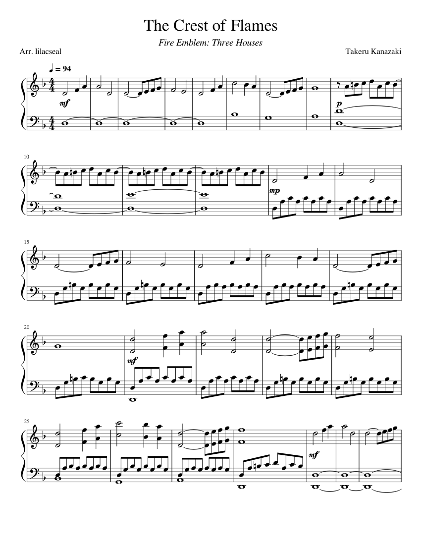 The Crest of Flames (Title Screen Theme) - Fire Emblem