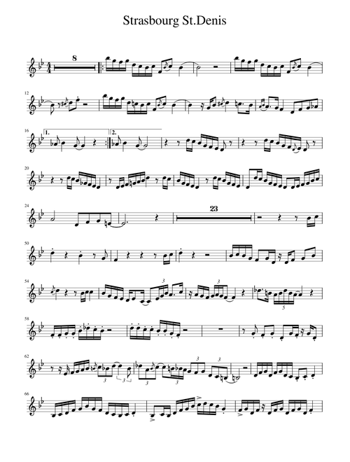 Strasbourg St Denis - Trumpet Solo