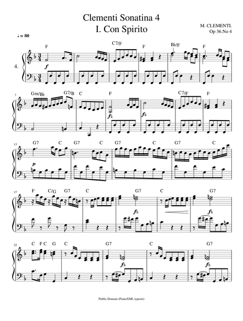 Clementi Sonatina 4 (Op 36 no 4)