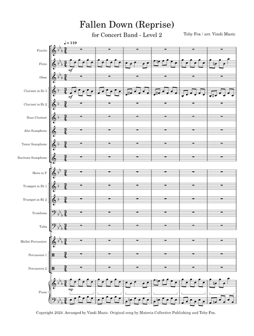 Fallen Down (Reprise) – Toby Fox Concert Band