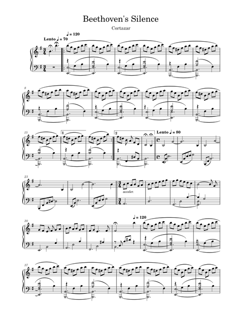 Beethoven's Silence – Ernesto Cortazar