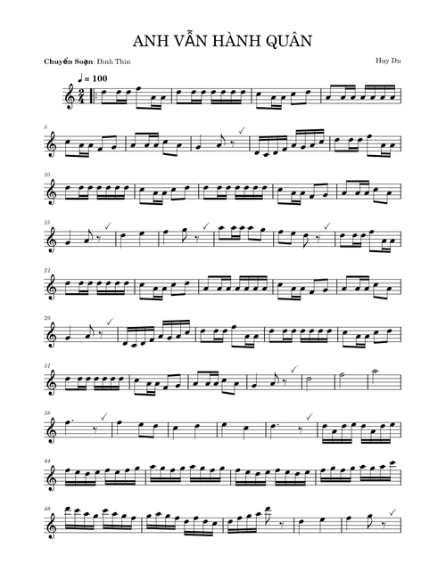 ANH VẪN HÀNH QUÂN – Huy Du