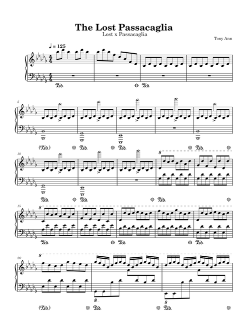 The Lost Passacaglia – Tony Ann (Arr. Chris Muhama)