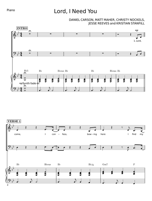 Lord, I Need You - DANIEL CARSON