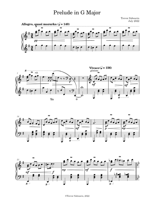 Prelude in G Major