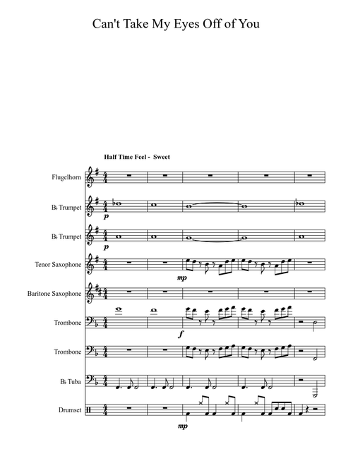 Can't Take My Eyes Off You - Brass Band Arrangement
