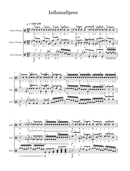 Warmups – Misc Drum Cadence – Misc InflamaSpree