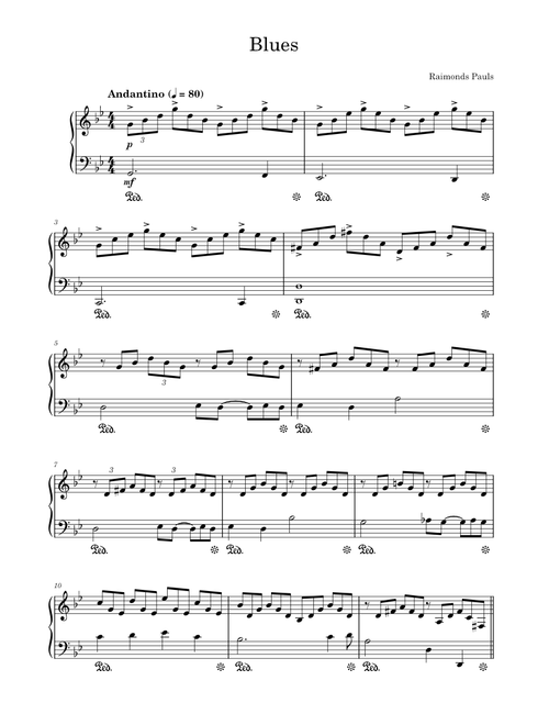 Blues – Raimonds Pauls