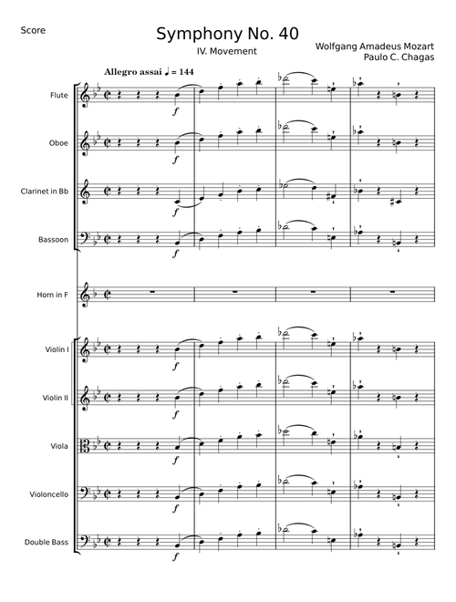 Symphony No. 40 - Wolfgang Amadeus Mozart