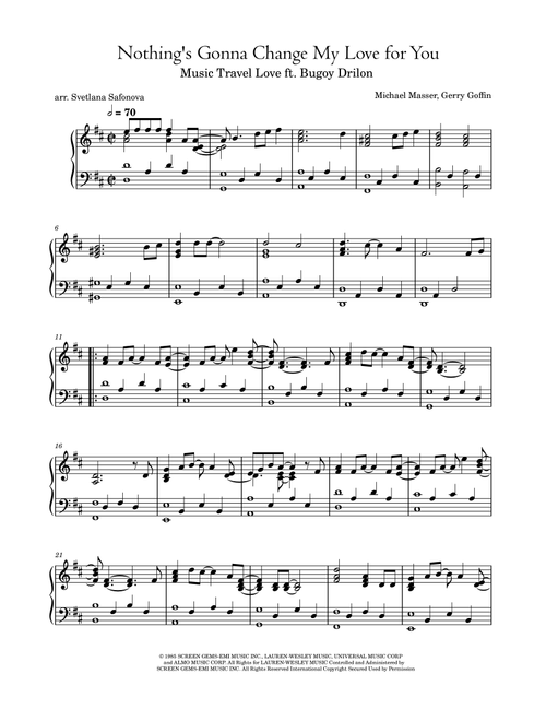 Nothing's Gonna Change My Love For You (Arr. Svetlana Safonova) - Glenn Medeiros (Piano Solo)