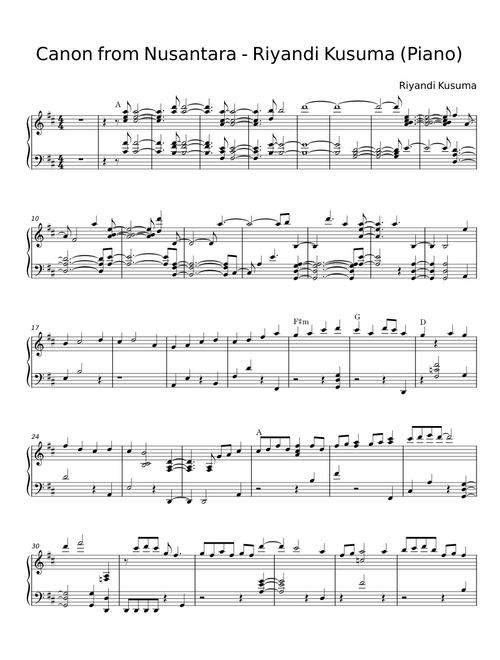 Canon from Nusantara - Riyandi Kusuma;Shane Filan