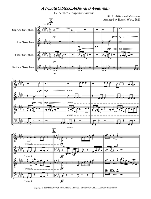 Together Forever (Arr. Russell Ward) - Jimmy Fallon (Woodwind Ensemble)