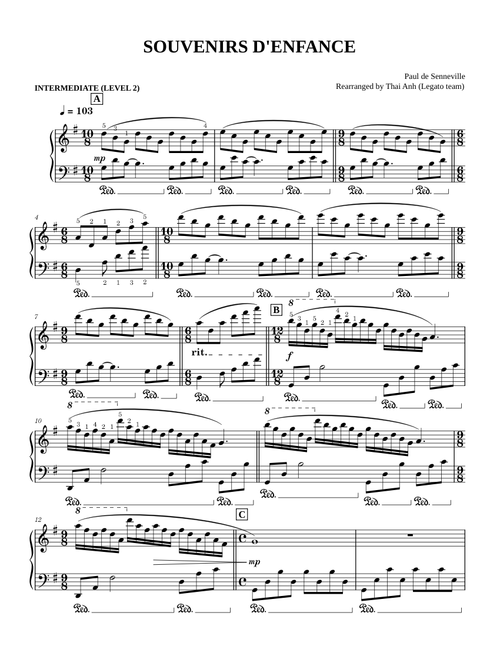 Souvenir d'enfance – Richard Clayderman
