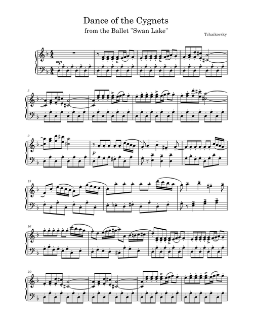Dance of the Cygnets – Pyotr Ilyich Tchaikovsky Dance_of_the_Cygnets